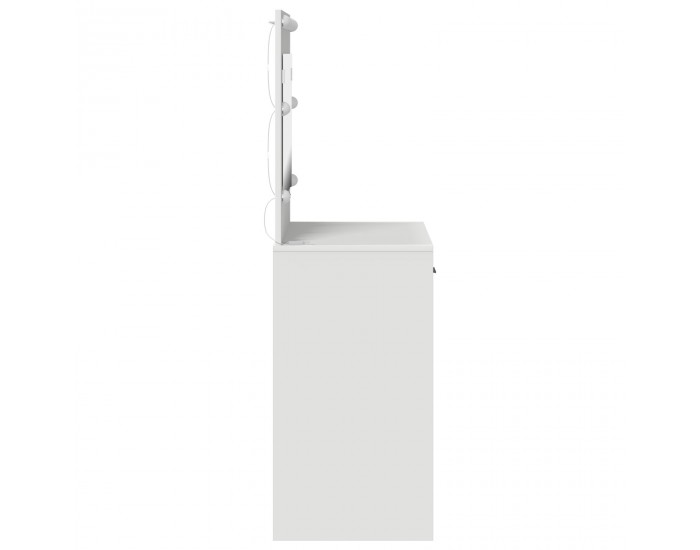 Sonata H Тоалетка с LED осветление - Бяла, 78.5 x 41 x 135 см
