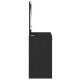 Sonata H Тоалетка с LED светлина, Черен дъб, 78,5x41x135 см