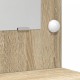 Sonata H Тоалетна маса с LED светлини Sonoma дъб 78.5x41x135 см