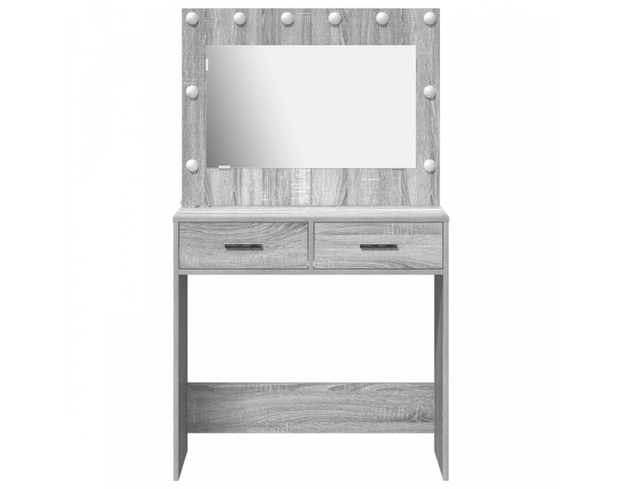Sonata H Тоалетка  с LED осветление Сив сонома 78.5x41x135 см