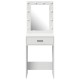 Sonata H Тоалетна маса  с LED светлини Бяла 50x41x135 см