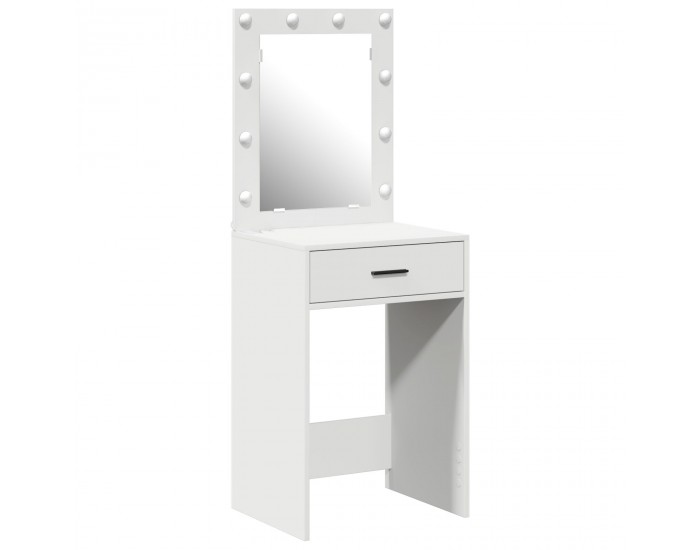 Sonata H Тоалетна маса  с LED светлини Бяла 50x41x135 см