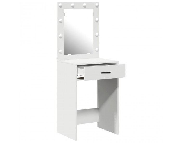 Sonata H Тоалетна маса  с LED светлини Бяла 50x41x135 см