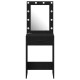 Sonata H Тоалетна маса  с LED светлини Черен дъб 50x41x135 см