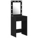 Sonata H Тоалетна маса  с LED светлини Черен дъб 50x41x135 см