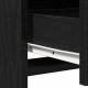 Sonata H Тоалетна маса  с LED светлини Черен дъб 50x41x135 см