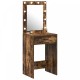 Sonata H Dressing Table с LED светлини Опушен дъб 50x41x135 см
