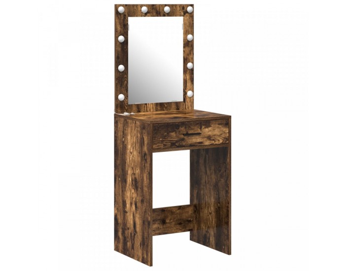 Sonata H Dressing Table с LED светлини Опушен дъб 50x41x135 см