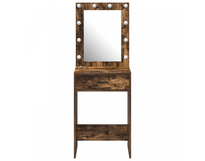 Sonata H Dressing Table с LED светлини Опушен дъб 50x41x135 см