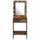 Sonata H Dressing Table с LED светлини Опушен дъб 50x41x135 см