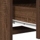 Sonata H Тоалетка с LED светлини Кафяв дъб 50x41x135 см