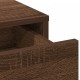 Sonata H Тоалетка с LED светлини Кафяв дъб 50x41x135 см