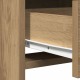 Sonata H Тоалетна маса  с LED осветление от дъб 50x41x135 см