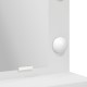 Sonata H Тоалетна маса с LED светлини, Бяло, 79x41x135 см