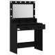 Sonata H Тоалетка с LED светлини Черен дъб 79x41x135 см