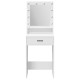 Sonata H Тоалетно шкафче с LED лампи - Бяло 50x41x135 см