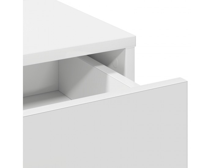 Sonata H Тоалетно шкафче с LED лампи - Бяло 50x41x135 см