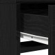 Sonata H Тоалетка с LED осветление, Черен дъб, 50x41x135 см