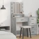 Sonata H Тоалетка с LED светлини, сив бетон, 50x41x135 см