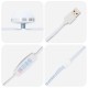 Sonata H Тоалетка с LED светлини, кафяв дъб, 50x41x135 см