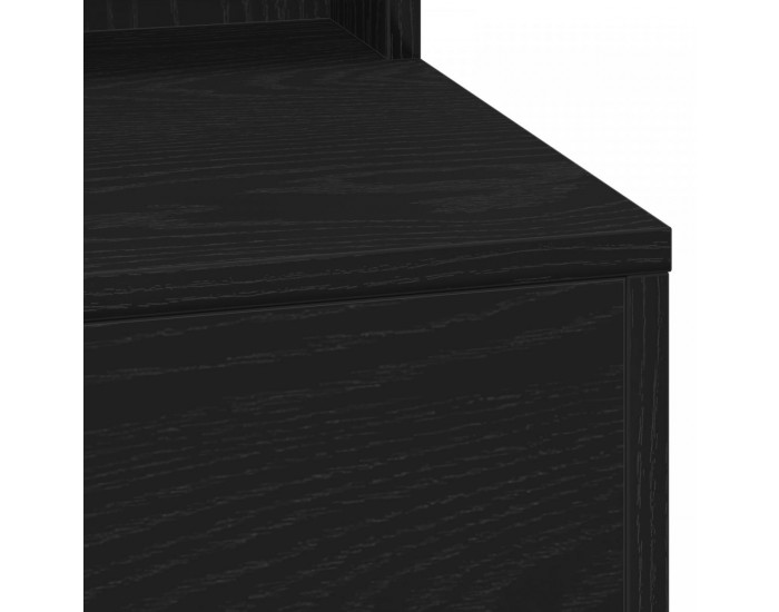 Sonata H Тоалетна маса с LED светлини, Черен дъб, 100x41x135 см