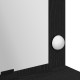 Sonata H Тоалетна маса с LED светлини, Черен дъб, 100x41x135 см