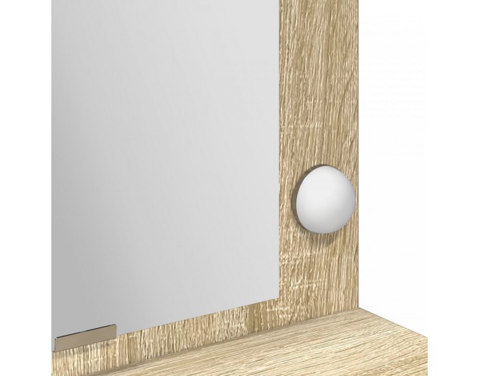 Sonata H Тоалетка с LED светлина Сонома дъб 100x41x135 см