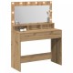 Sonata H тоалетна маса с LED светлини от Artisan дъб, 100x41x135 см