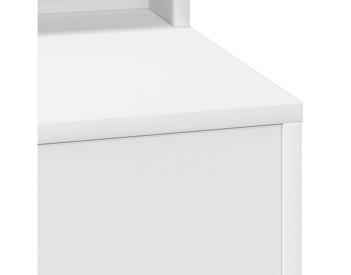 Sonata H Тоалетка с LED лампи, Бяла, 79x41x135 см