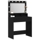 Sonata H Тоалетка с LED светлина Черен дъб 79x41x135 см