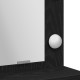 Sonata H Тоалетка с LED светлина Черен дъб 79x41x135 см