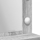 Sonata H Тоалетка с LED светлини Сиво Сонома 79x41x135 см