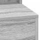 Sonata H Тоалетка с LED светлини Сиво Сонома 79x41x135 см