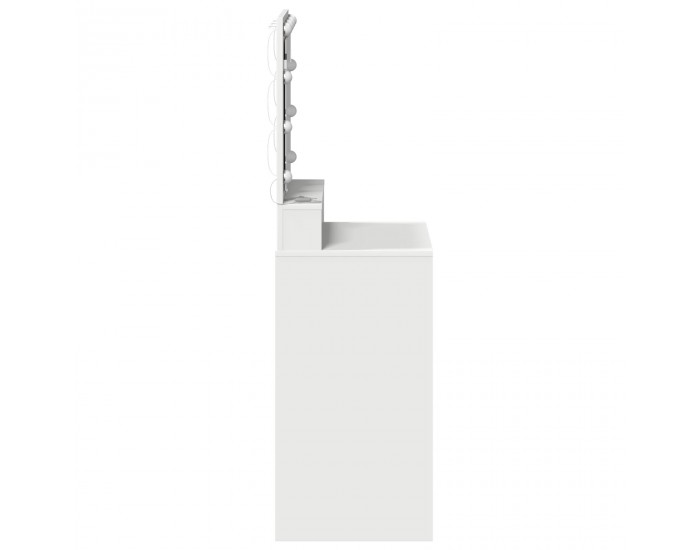 Sonata H Тоалетка с LED светлини, бяла, 50x41x135 см