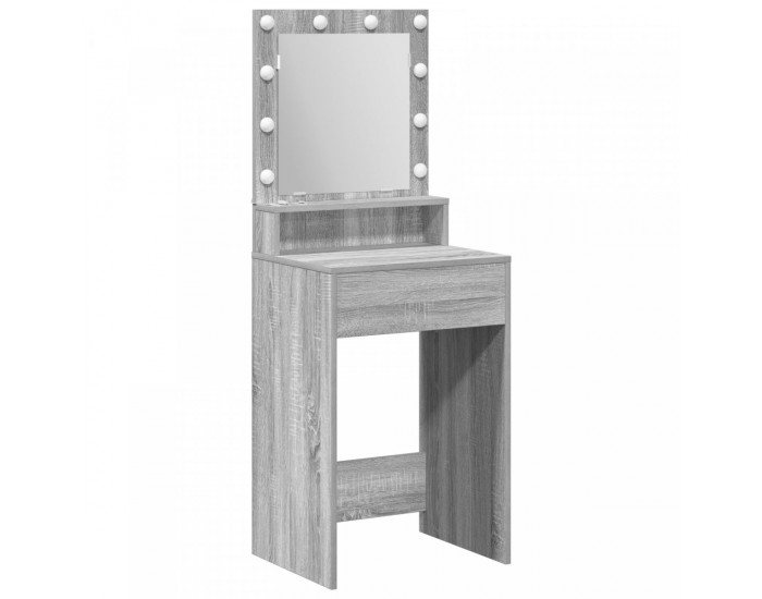 Sonata H Конзола с LED лампи в сиво Сонома - 50x41x135 см
