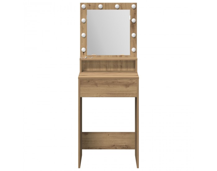 Sonata H Тоалетка с LED светлина Артизан дъб 50x41x135 см