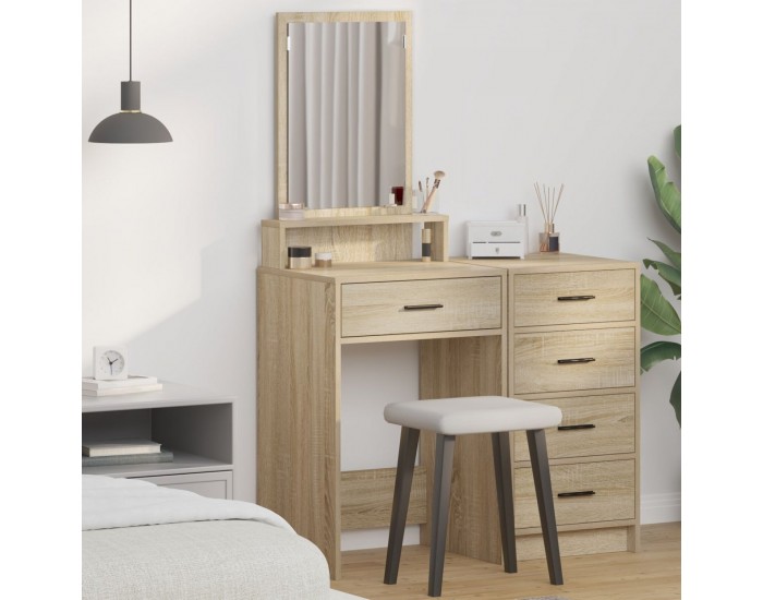 Sonata H Тоалетка с чекмеджета Sonoma дъб 50x41x140 см