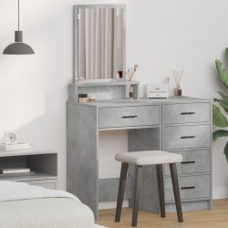 Sonata H Тоалетка с чекмеджета с цвят сиво бетон, размер 50x41x140 см - Măsuțe de toaletă și oglinzi