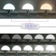 Sonata H Тоалетка с чекмеджета с цвят сиво бетон, размер 50x41x140 см