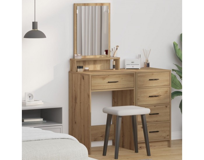 Sonata H Тоалетна маса с чекмеджета Занаятчийски дъб 50x41x140 см