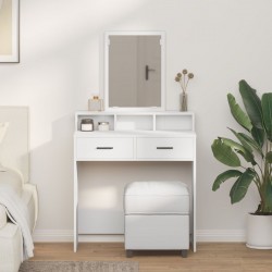 Sonata H Тоалетна маса с чекмеджета Бяло 79x41x140 см - Măsuțe de toaletă și oglinzi
