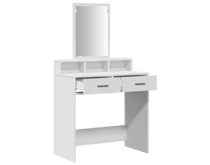 Sonata H Тоалетна маса с чекмеджета Бяло 79x41x140 см
