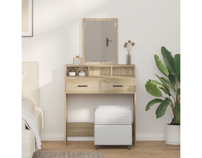 Sonata H Тоалетка с чекмеджета Дъб Сонома 79x41x140 см