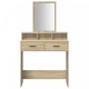 Sonata H Тоалетка с чекмеджета Дъб Сонома 79x41x140 см
