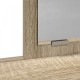 Sonata H Тоалетка с чекмеджета Дъб Сонома 79x41x140 см