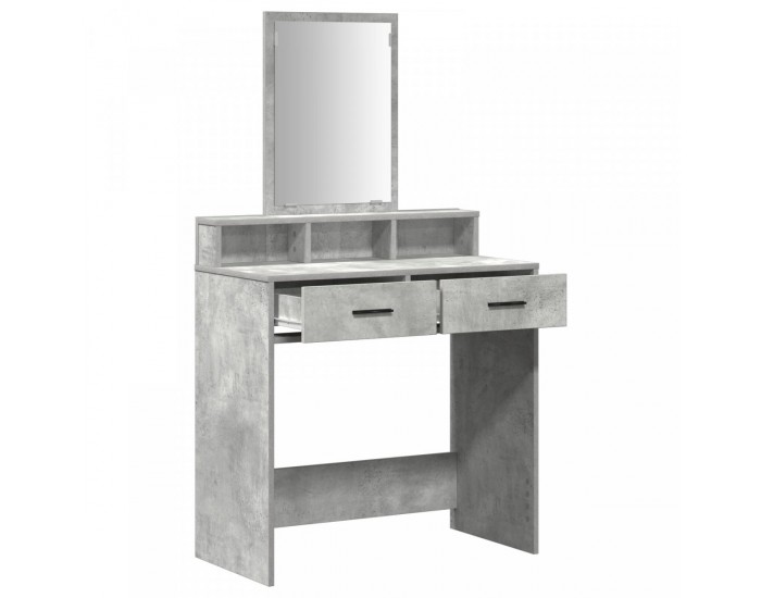 Sonata H Тоалетка с чекмеджета Бетон сиво 79x41x140 см