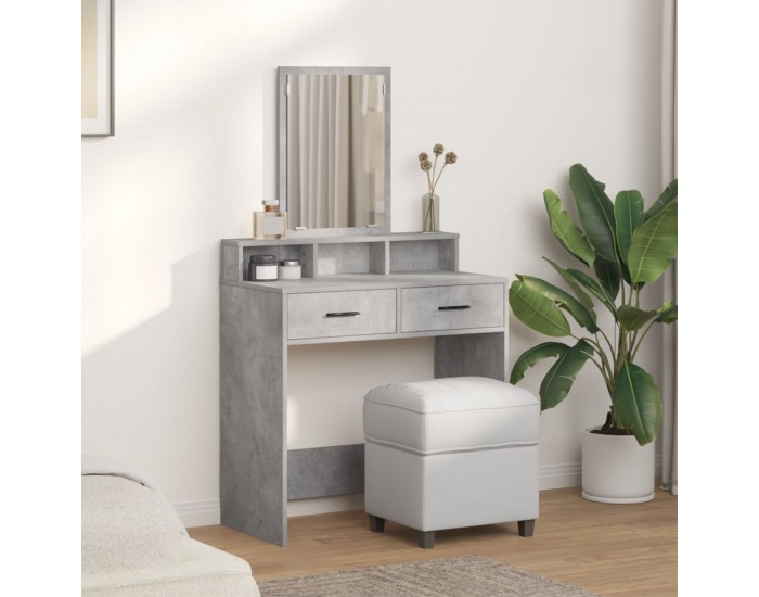 Sonata H Тоалетка с чекмеджета Бетон сиво 79x41x140 см