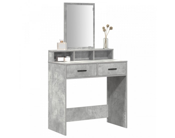 Sonata H Тоалетка с чекмеджета Бетон сиво 79x41x140 см