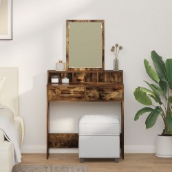 Sonata H Тоалетка с чекмеджета Опушен дъб 79x41x140 см - Măsuțe de toaletă și oglinzi