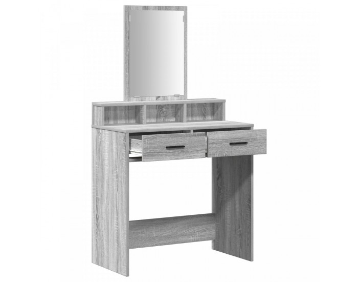 Sonata H Тоалетка с чекмеджета Сив Сонома 79x41x140 см